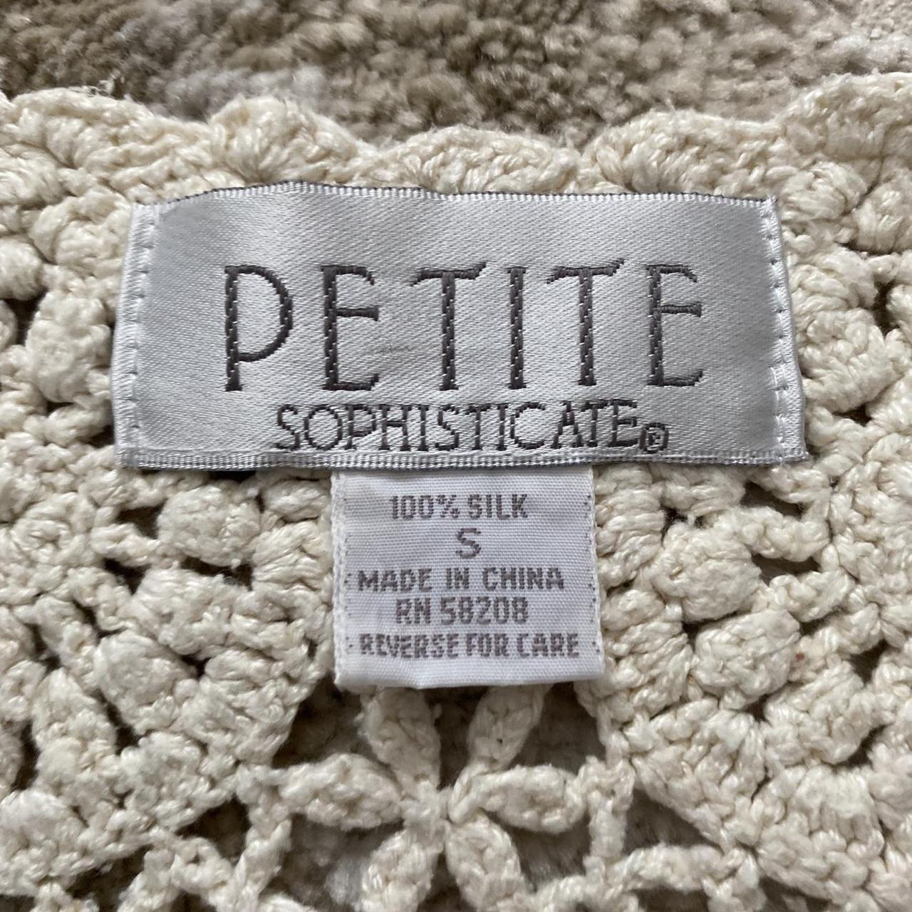 Petite Sophisticate Women's Vest - Cream/White - … - image 5