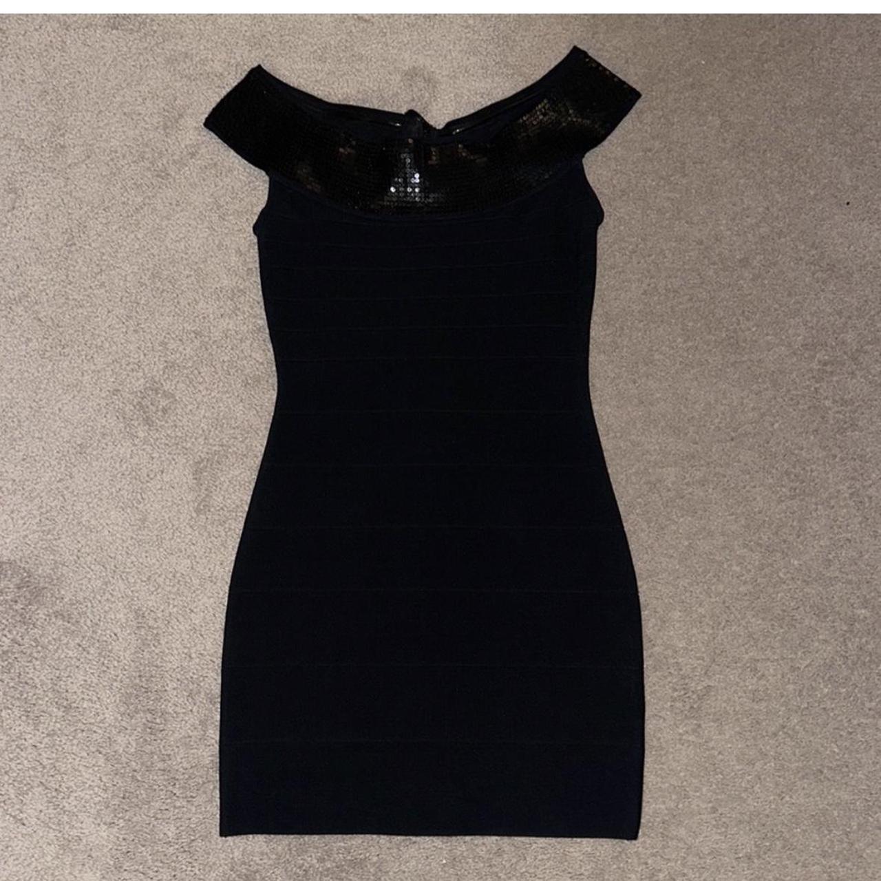 Guess black off hot sale the shoulder dress