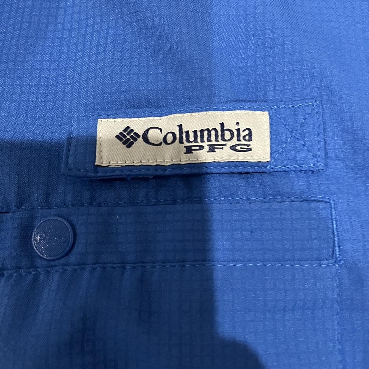 Blue Columbia Fishing Shirt #Columbia - Depop