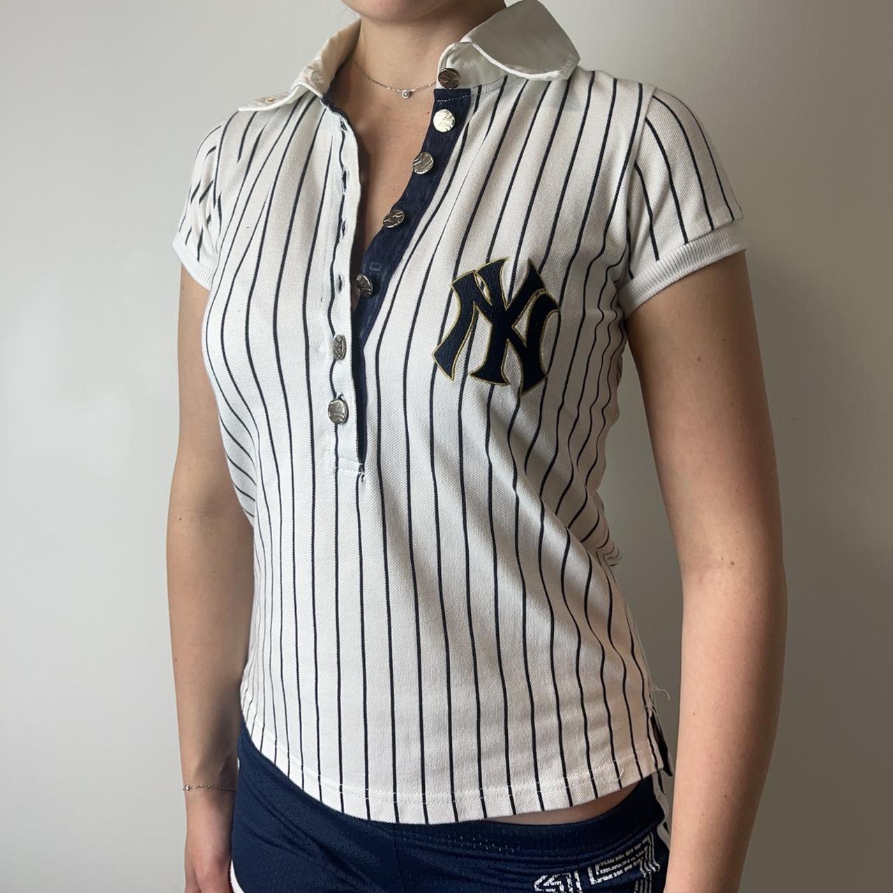 LB-03 MLB NY Yankees Polo Top By Japanese brand - Depop