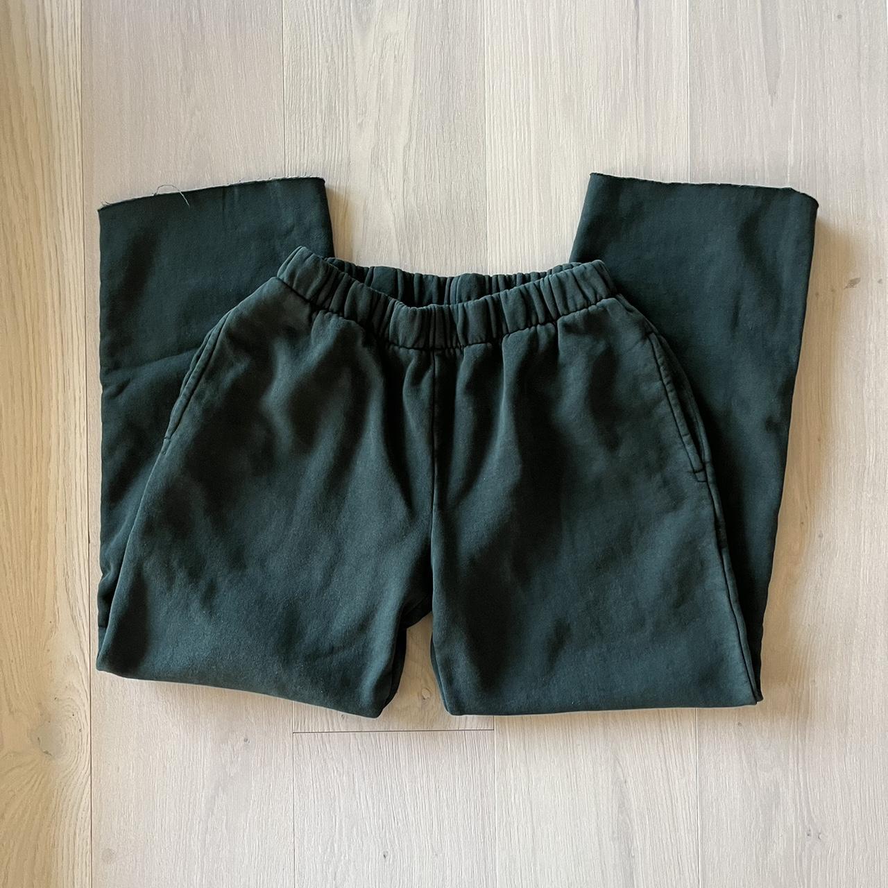 brandy melville dark green rosa sweatpants og... Depop