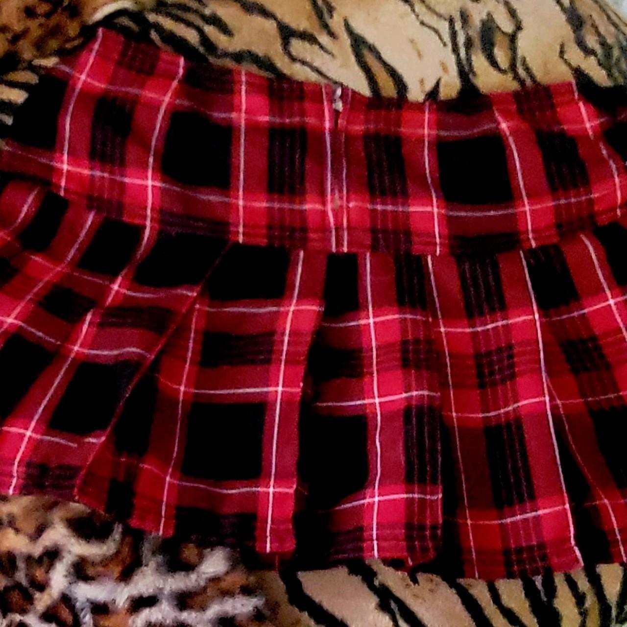 TRIPP NYC - PLEATED SKIRT PINK PLAID