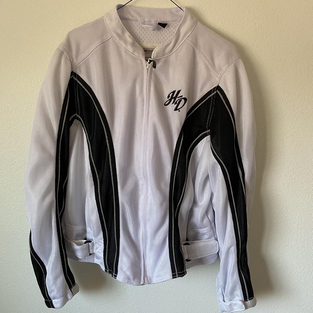 Harley davidson womens white mesh jacket hotsell