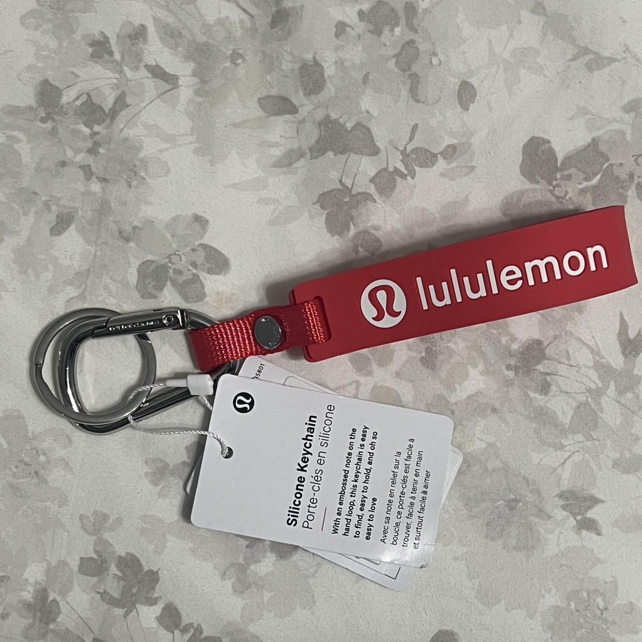 Lululemon silicone keychain brand new with tags •... Depop