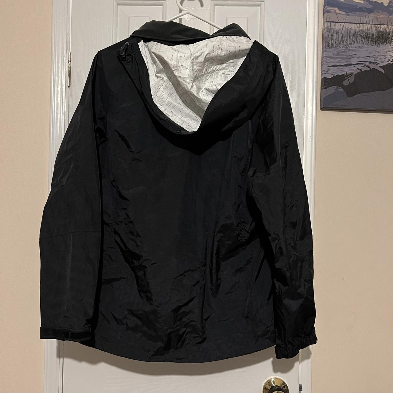 REI Co-op Women’s Black Raincoat, Never Worn. Size:... - Depop