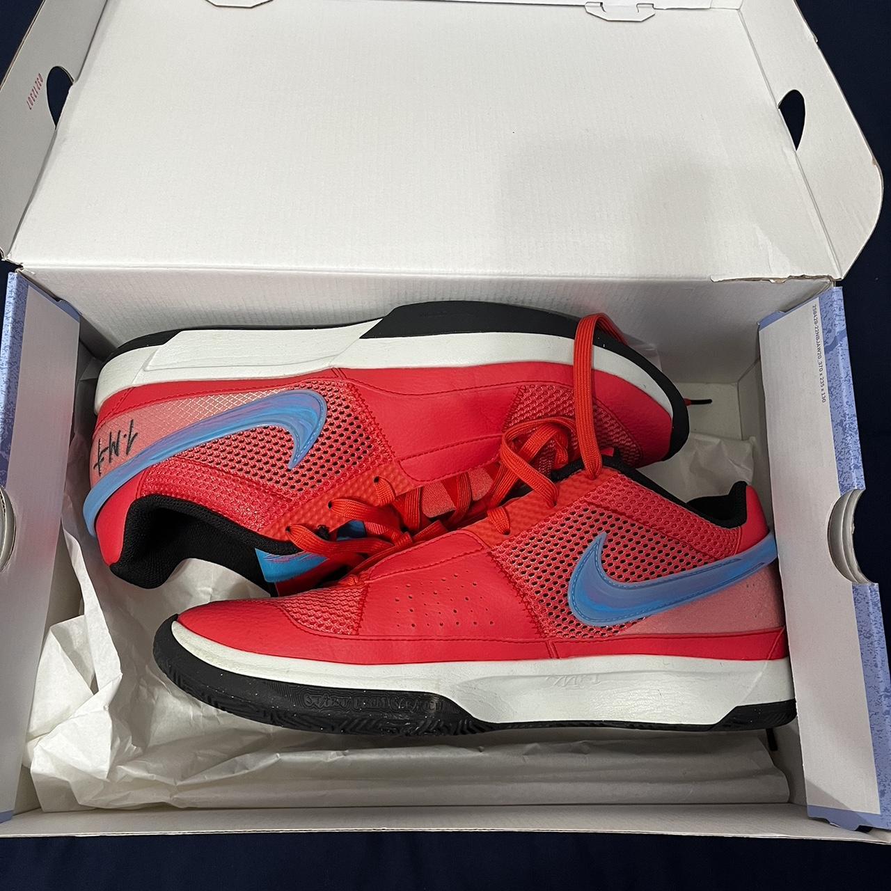 Ja morant basketball shoe size 11 box was kinda torn... Depop