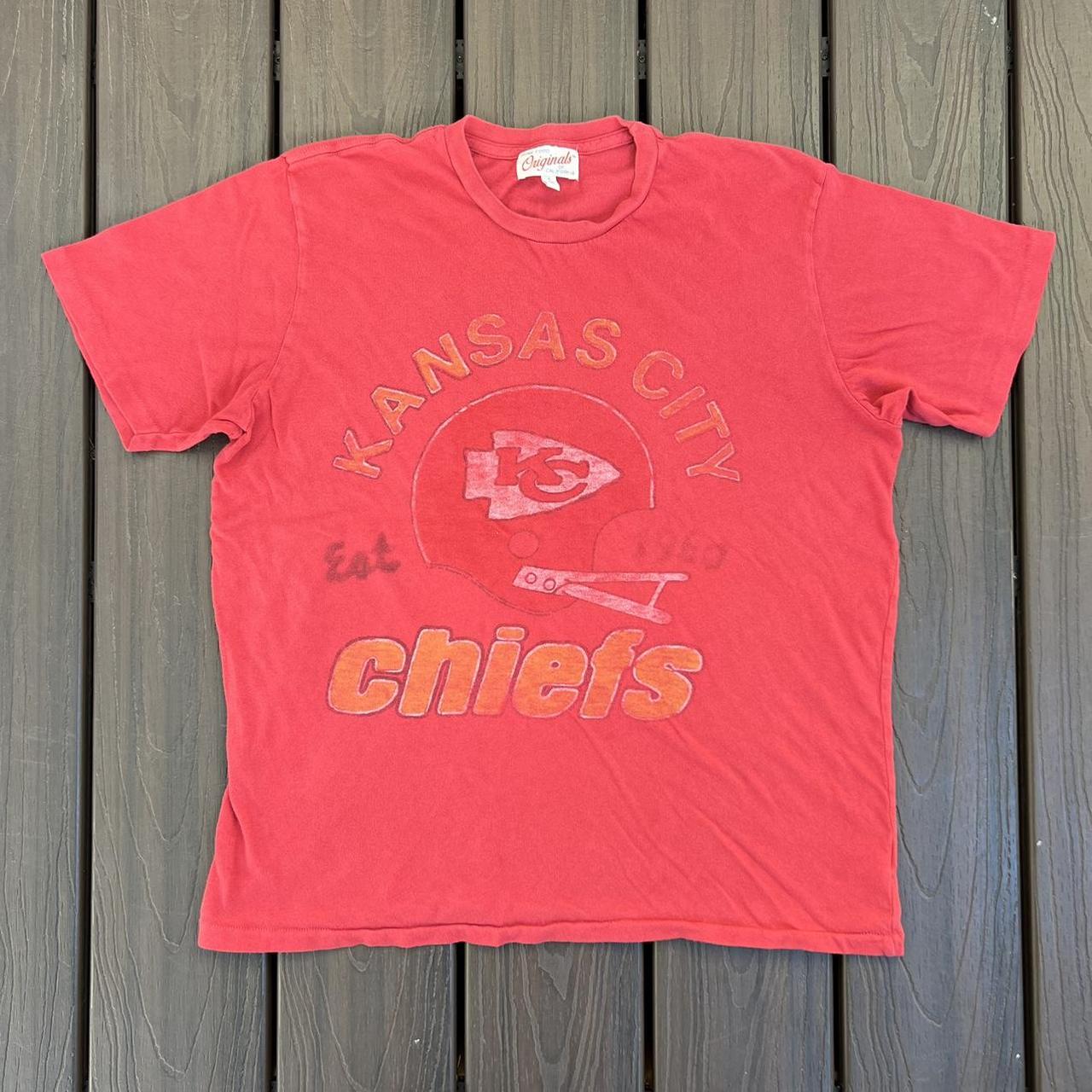 Junk Food Kansas City Chiefs Mens T-Shirt XXL Red Logo NFL Football  Crewneck NWT