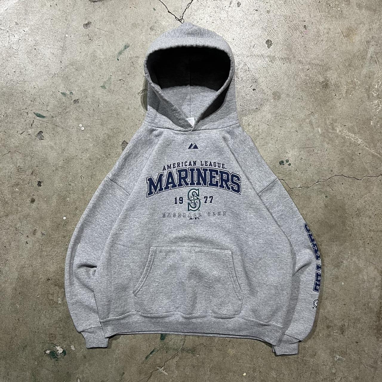 Vintage Majestic Mariners Hoodie Size Large Please... Depop