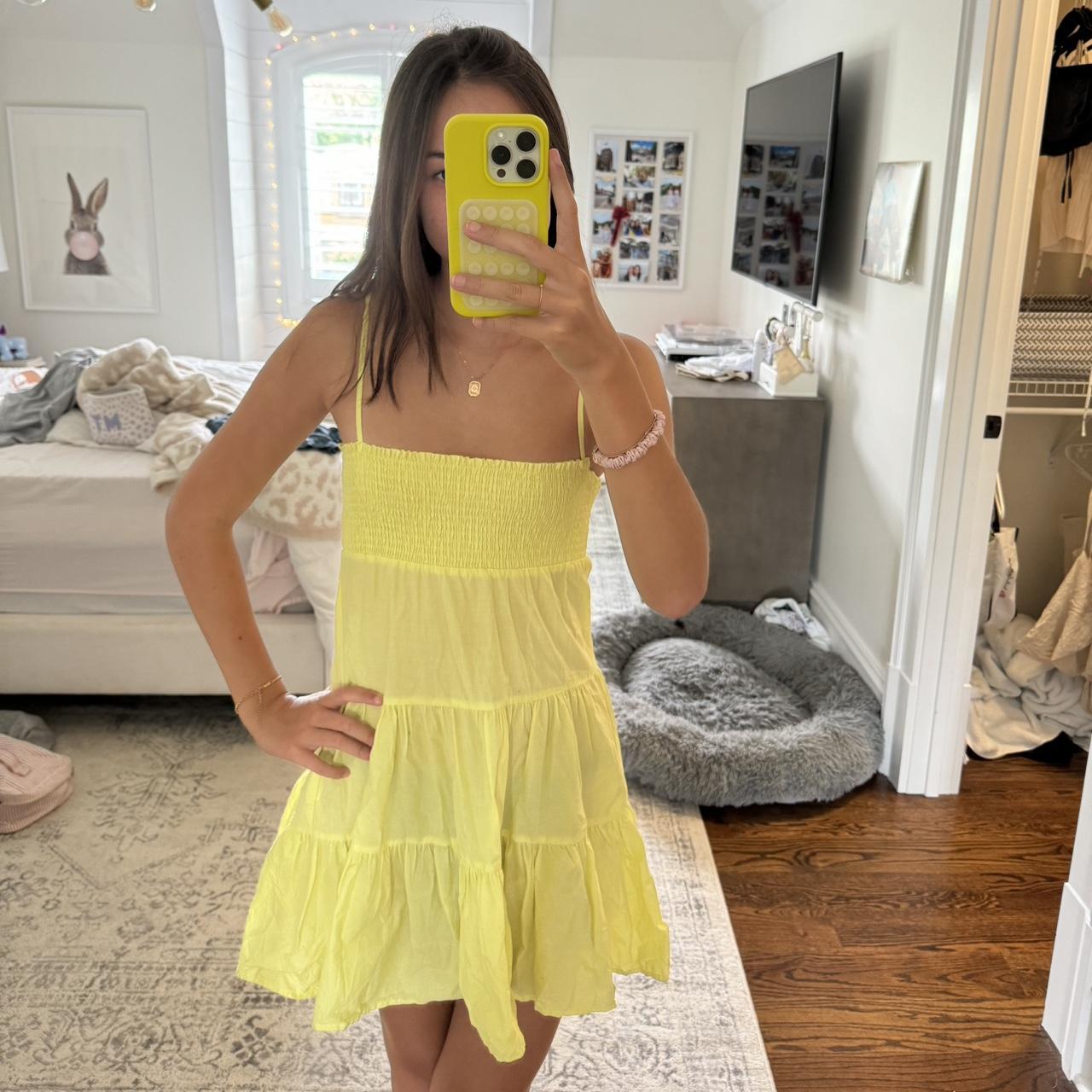 Bb Dakota Steve Madden yellow mini dress great. Depop