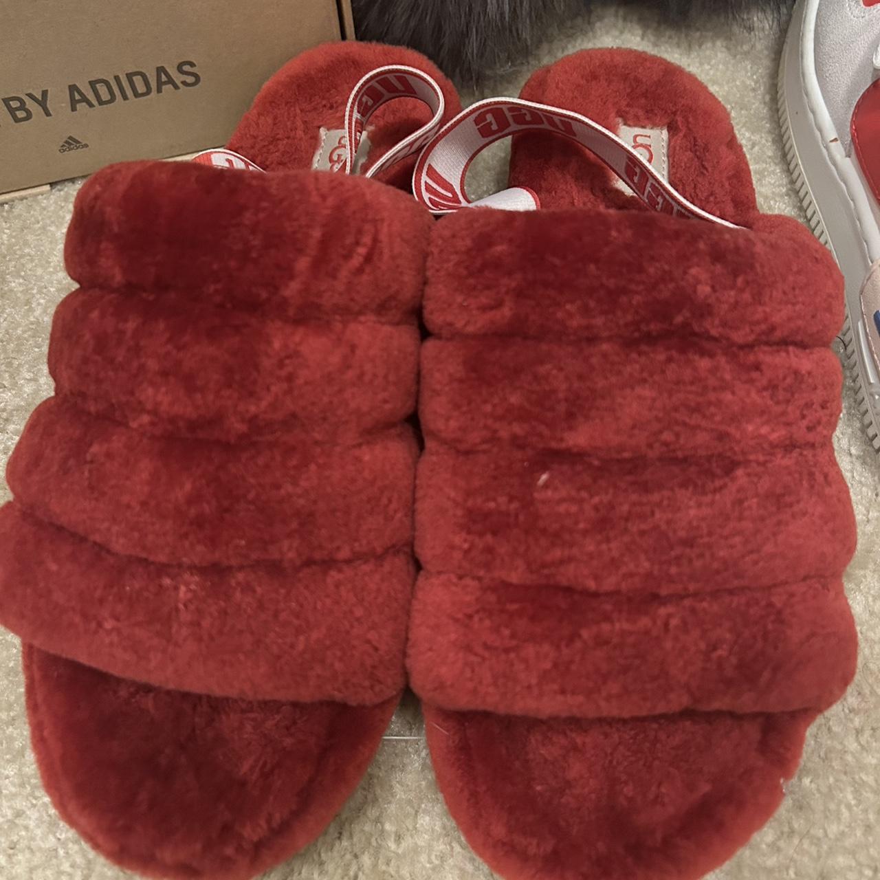 Red discount ugg slides