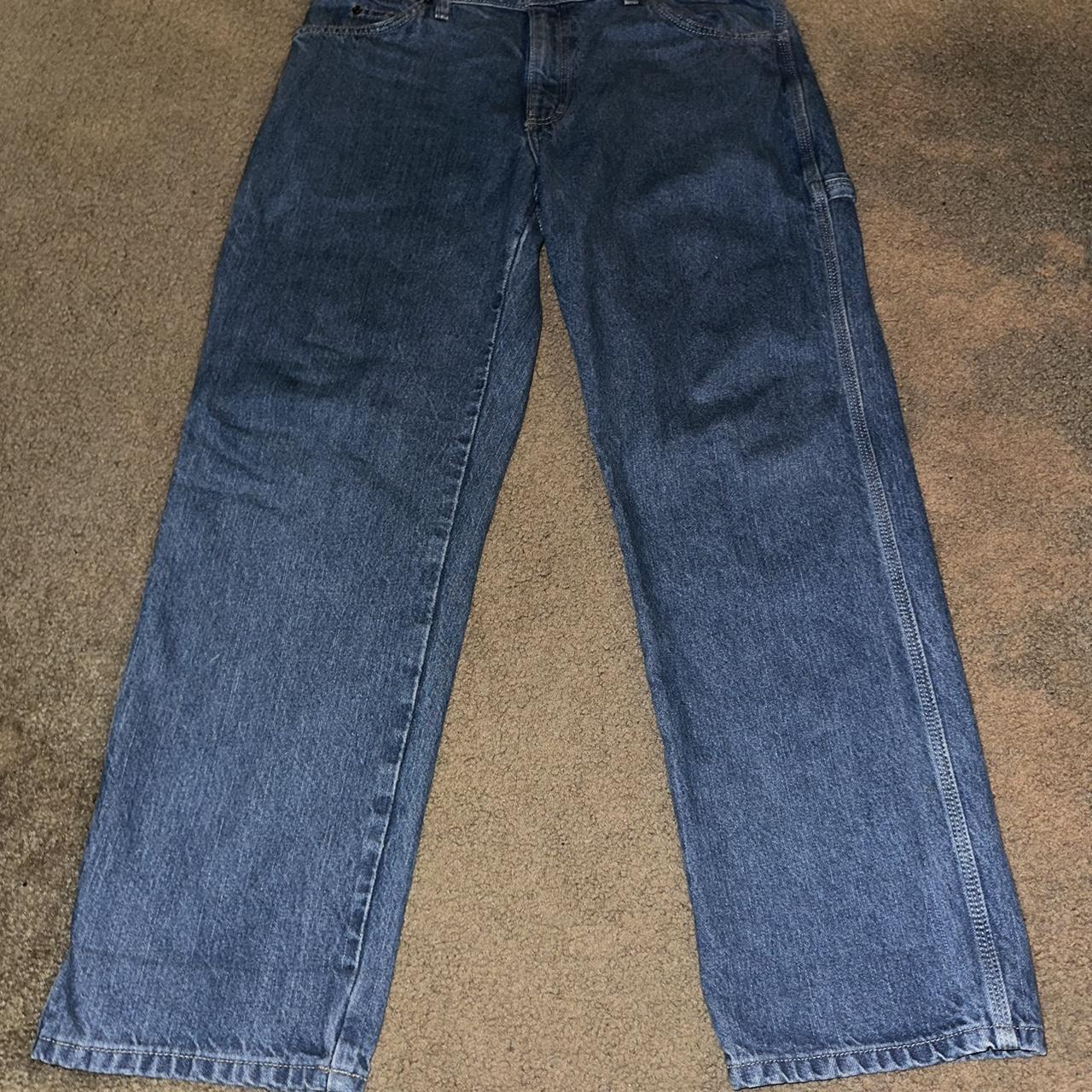dickies carpenters 34x30 bussin jeans for tha low 😳 - Depop