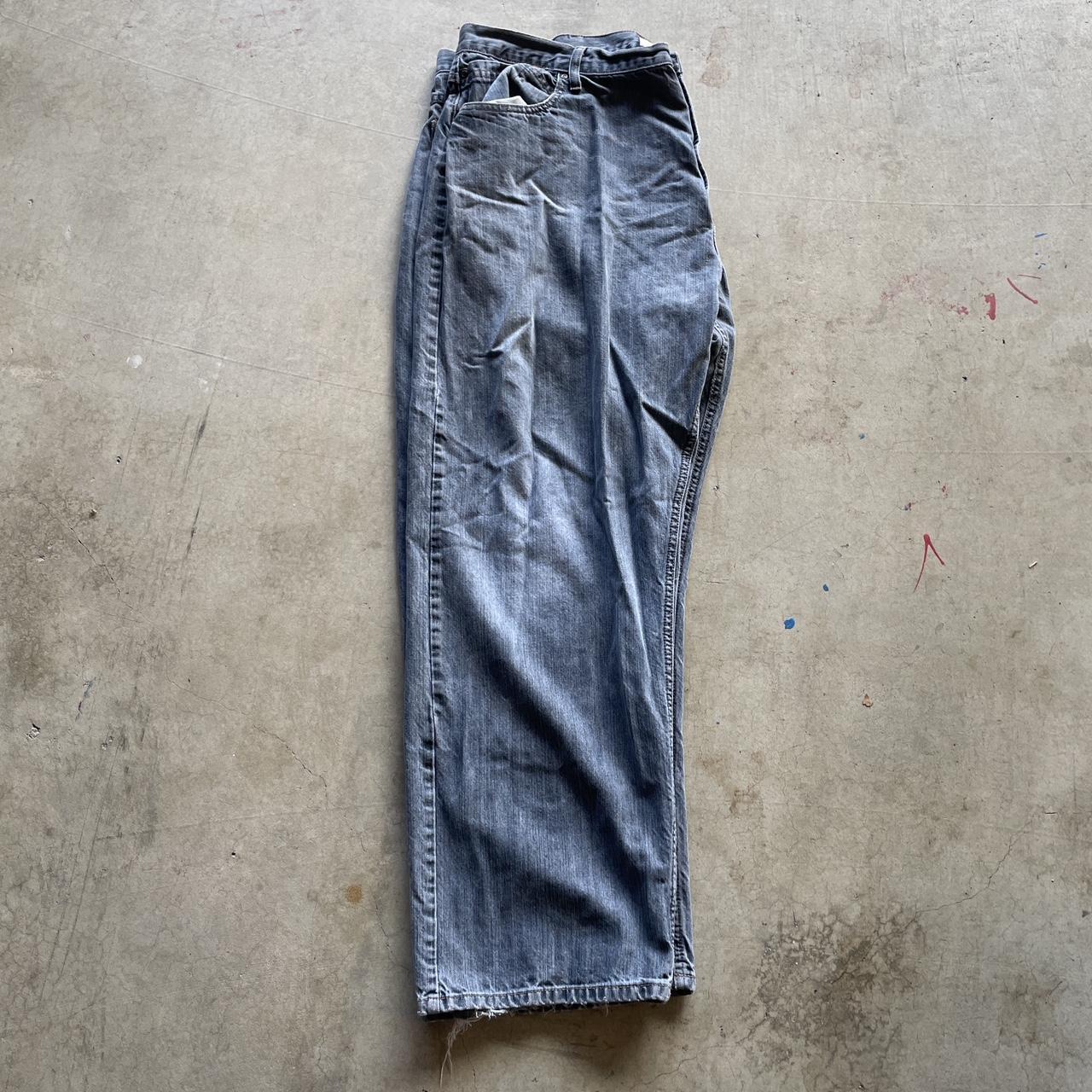 Wrangler loose straight jeans 42x30, 10in leg opening - Depop