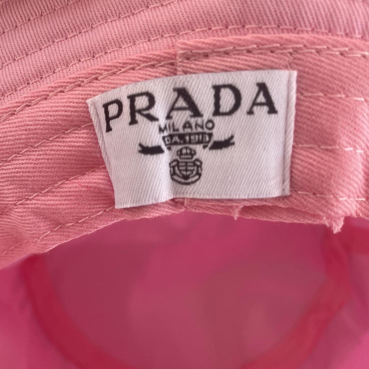 pink prada bucket hat