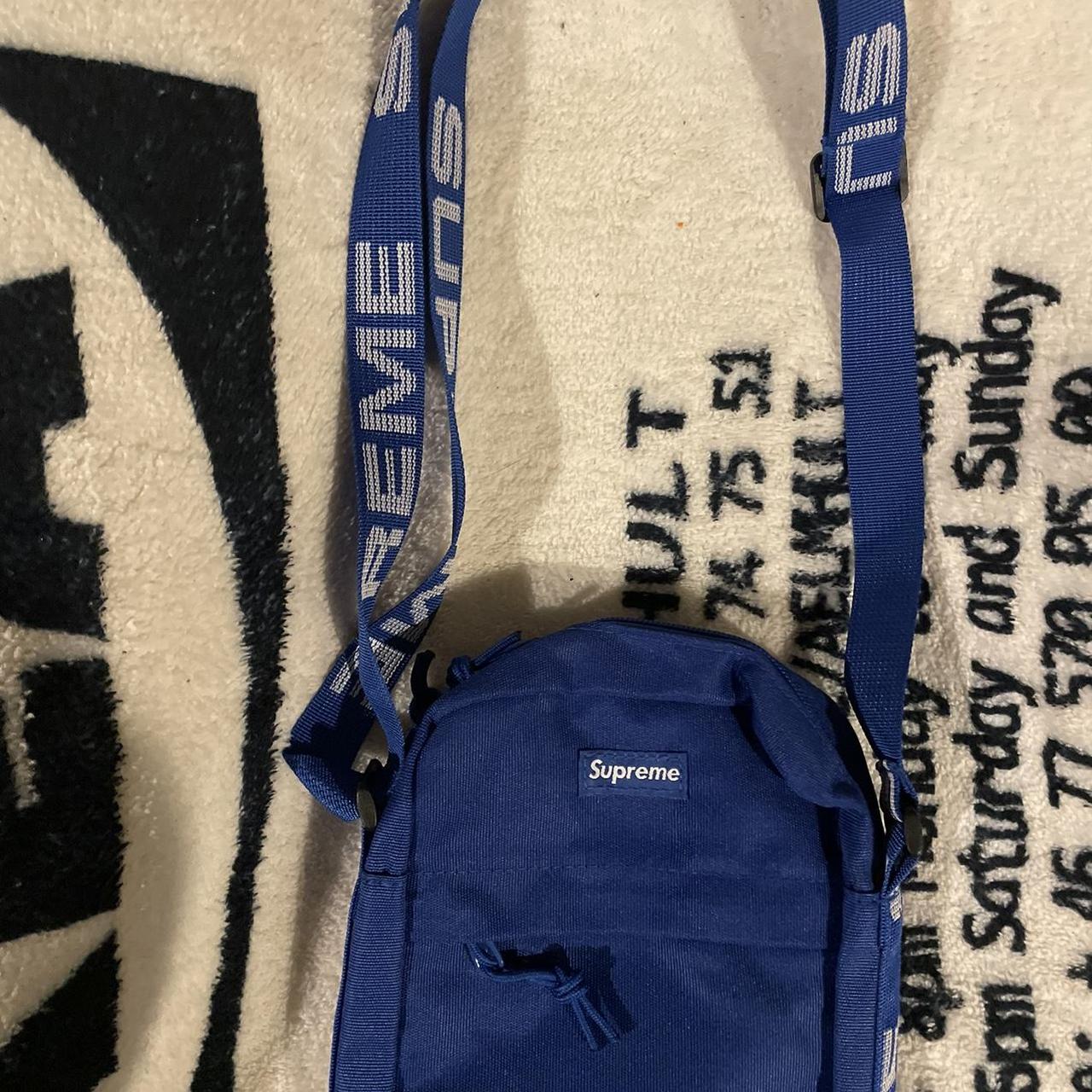 Supreme shoulder bag ss18 on sale blue