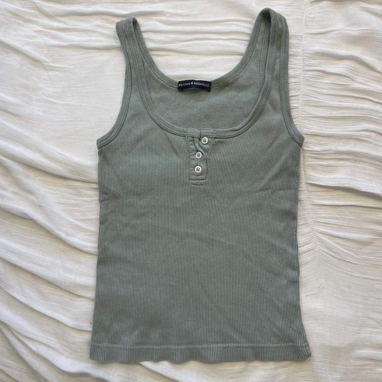 Brandy Melville Women's Green Vest Depop