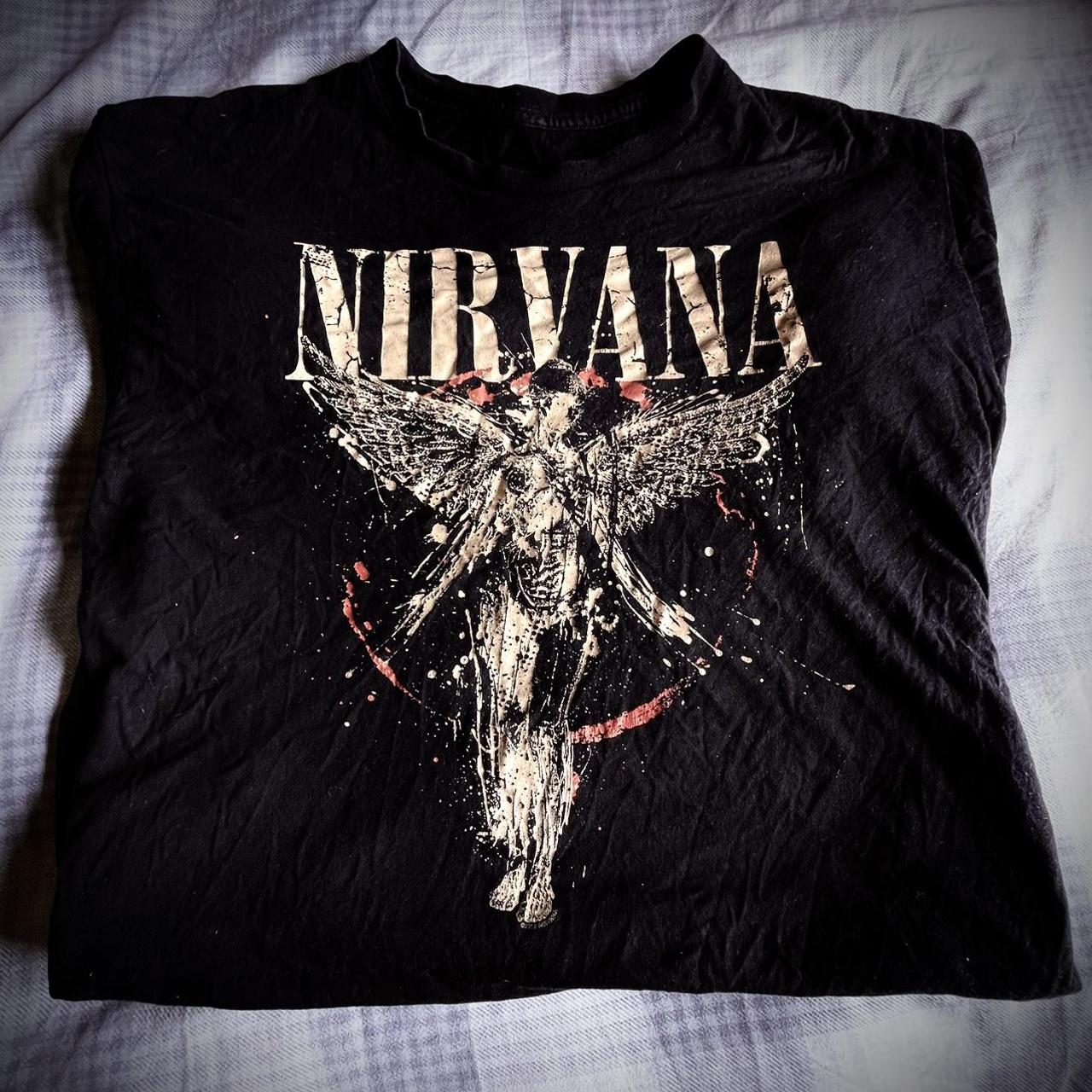 Nirvana Tee. XL. Good tee, just doesn’t fit me... - Depop