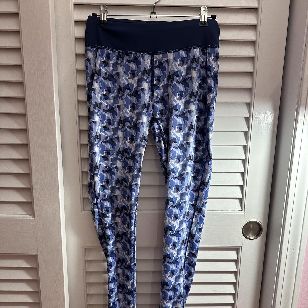 pretty blue textured pants athletic pants - Depop