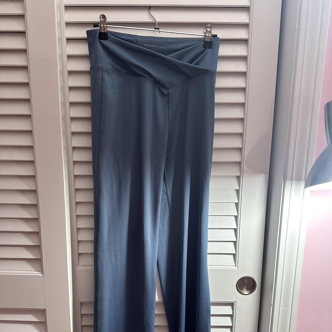 aeropostale blue flare pants - Depop