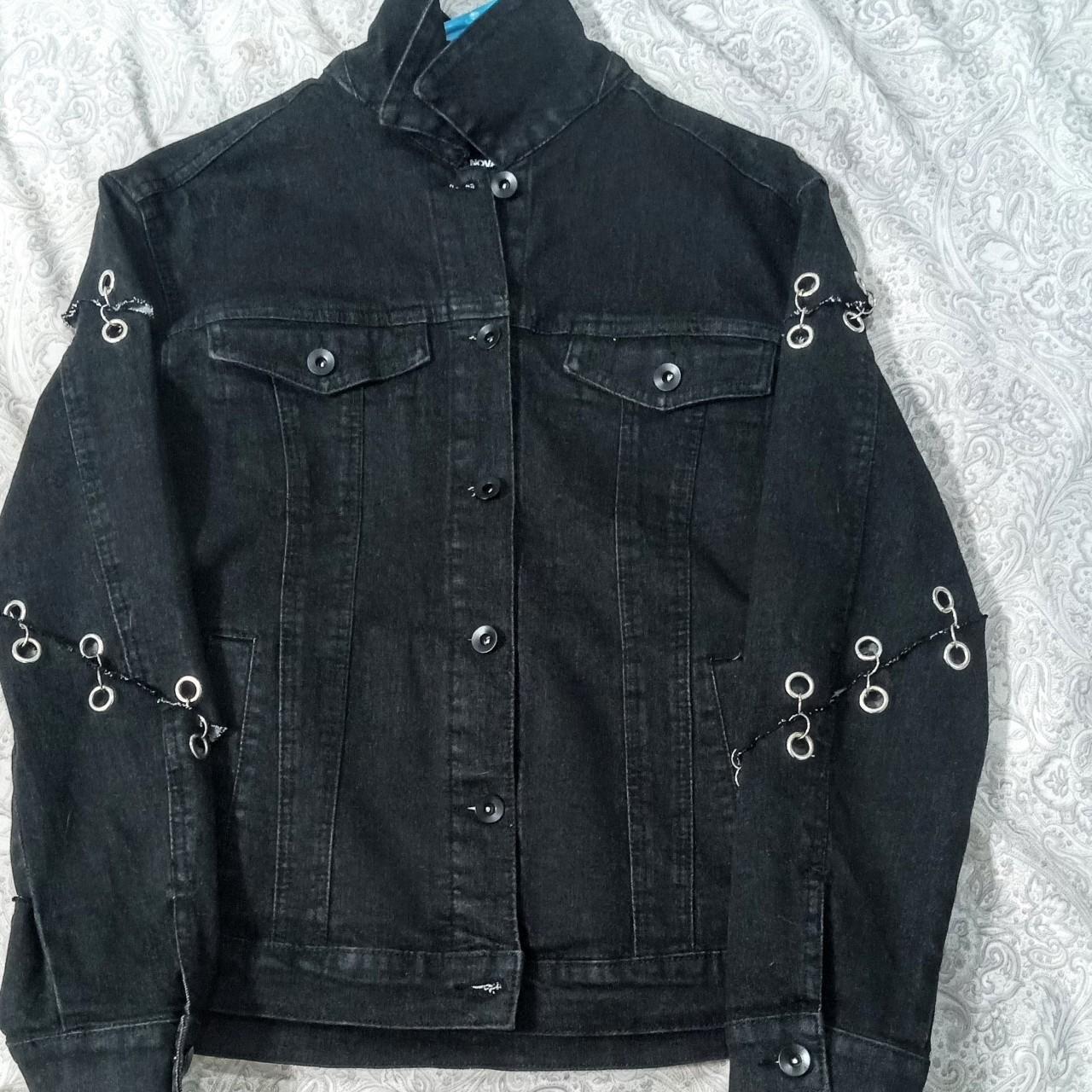 Fashion nova 2024 black denim jacket