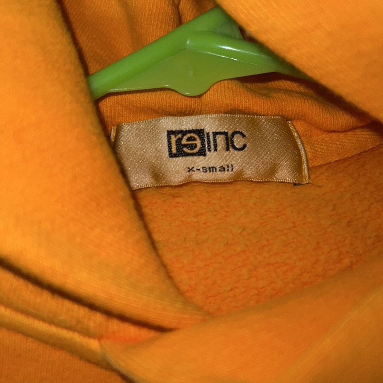 Newest re-inc Fractals Oversized Orange Hoodie Size XS