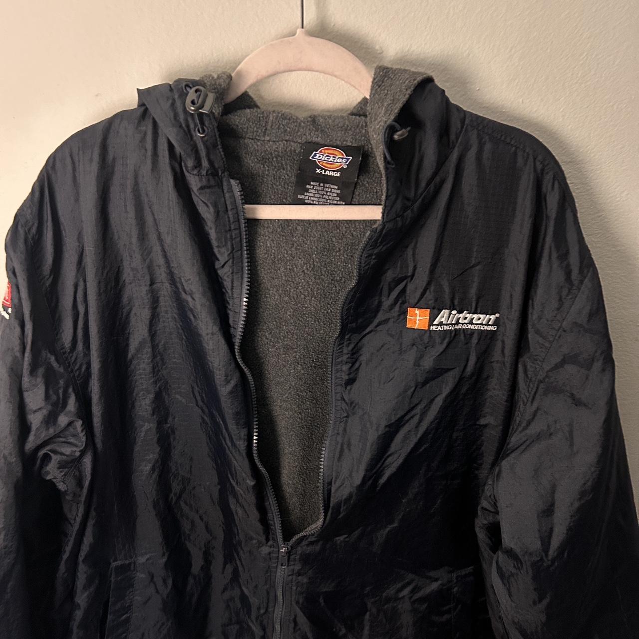 XL Navy Dickie’s Zip-up - Depop