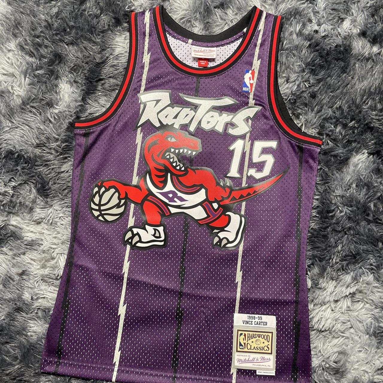 Toronto Raptors Vince Carter 1998-1999 Hardwood Classic Jersey Size deals Small