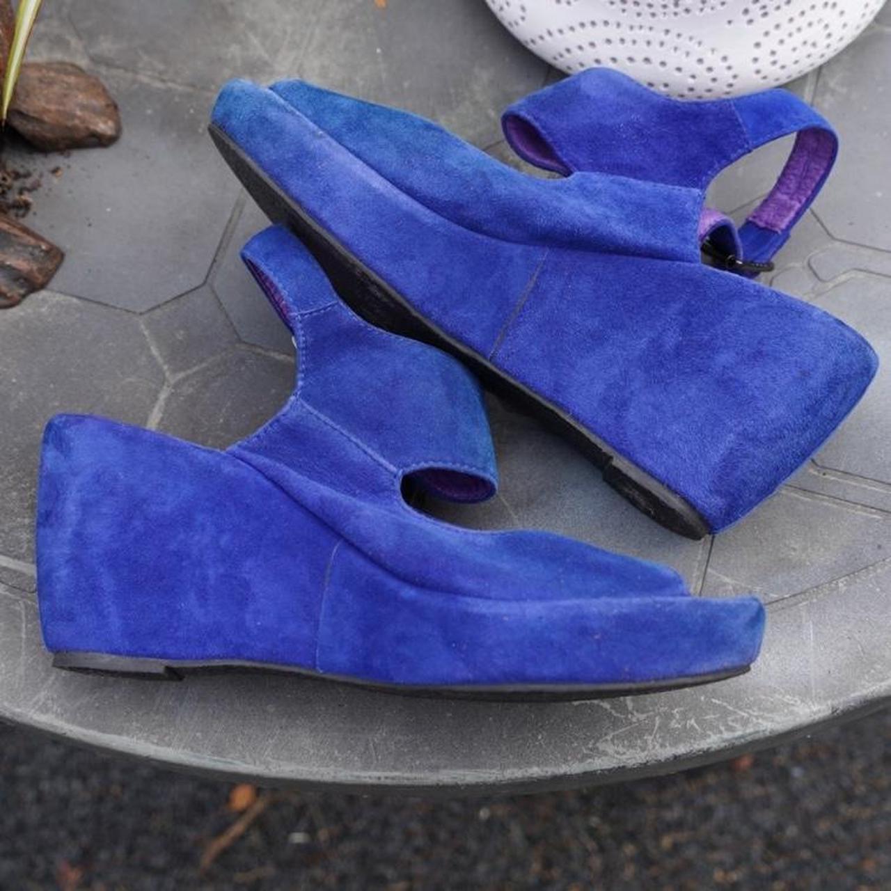 BLUE SUEDE DJANGO JULIETTE WEDGES EU39 Are Depop