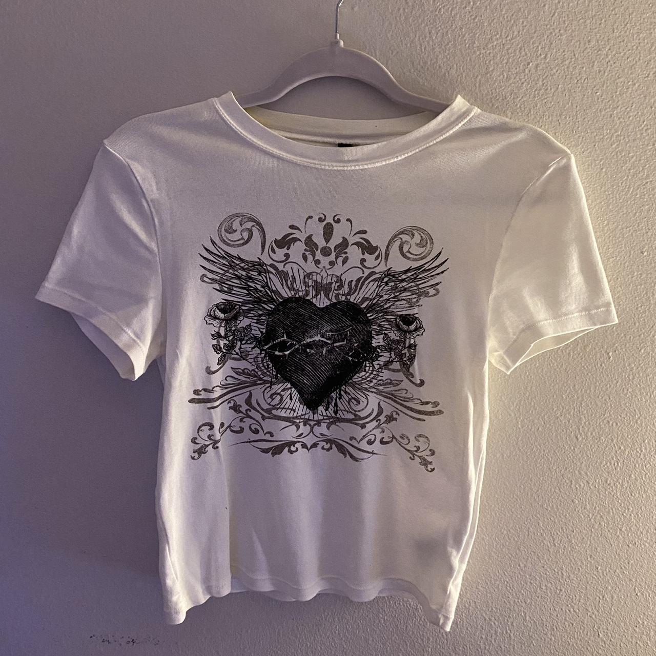 Vintage style ribbed tee ! ~ lightly worn ~ soft &... - Depop