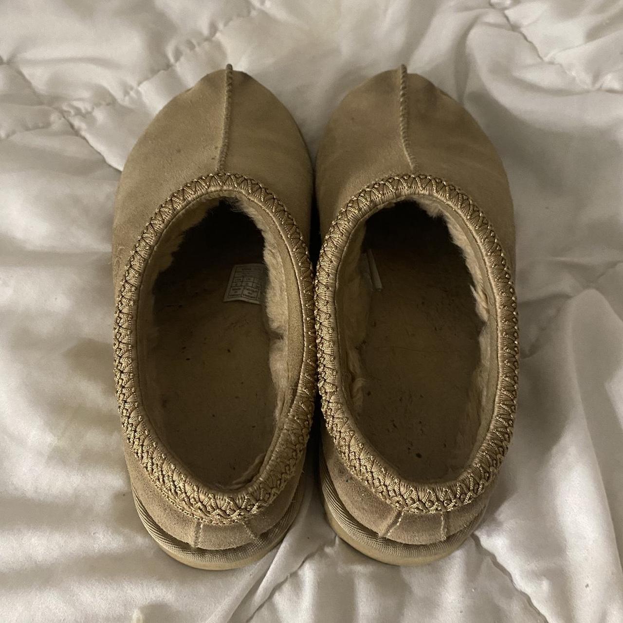 ugg tasman slippers in ‘sand tnl’ pretty worn :,)... - Depop