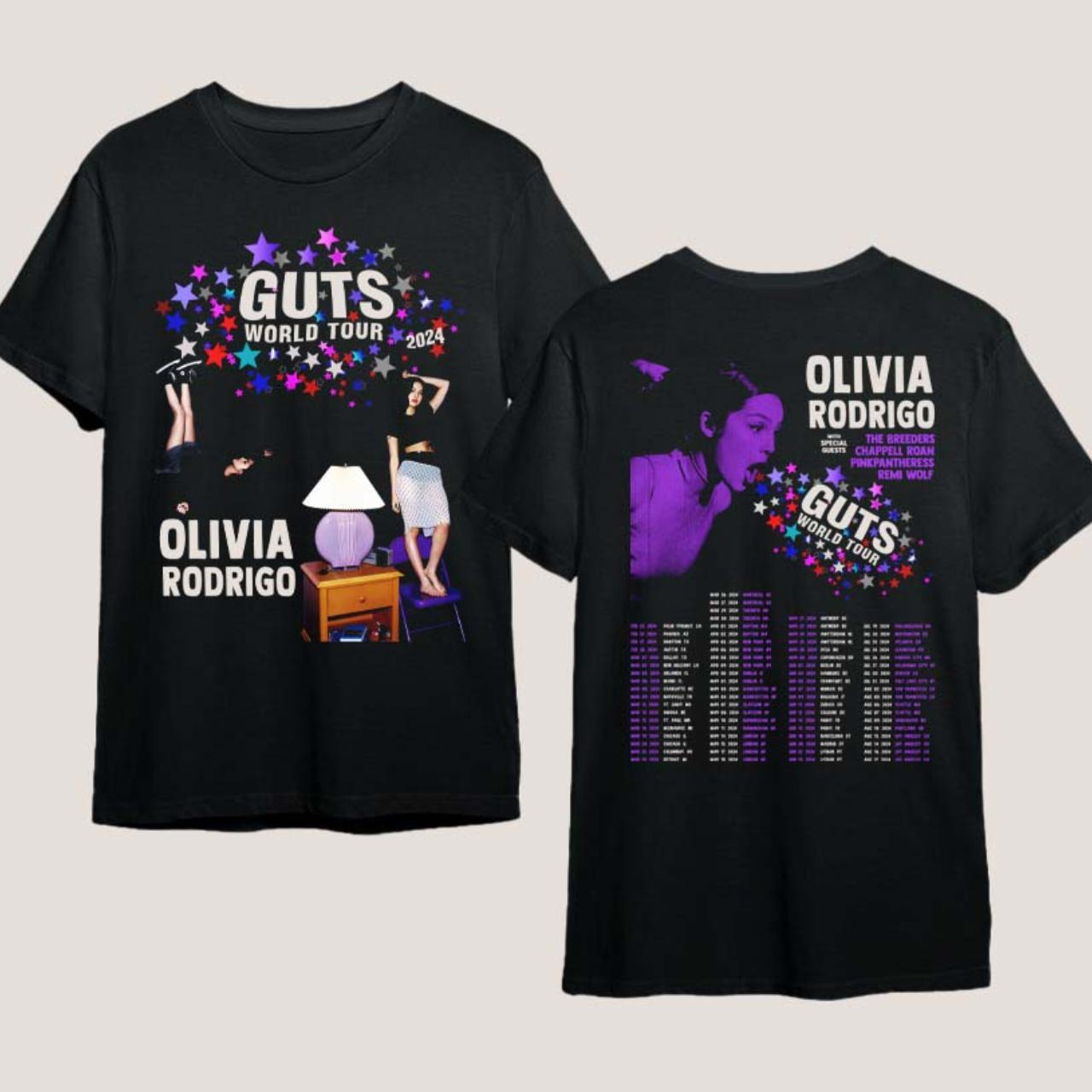 Olivia Rodrigo Guts Shirt Olivia Rodrigo Guts Merch Guts Tour 2024
