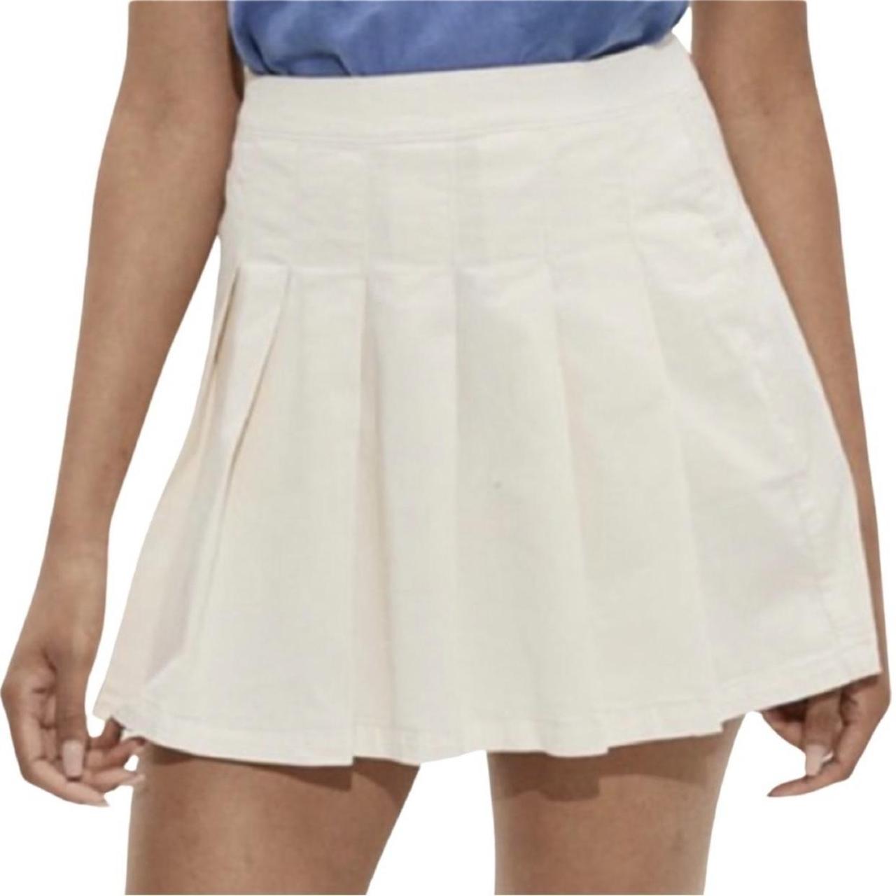 Womens pleated outlet skirt cream