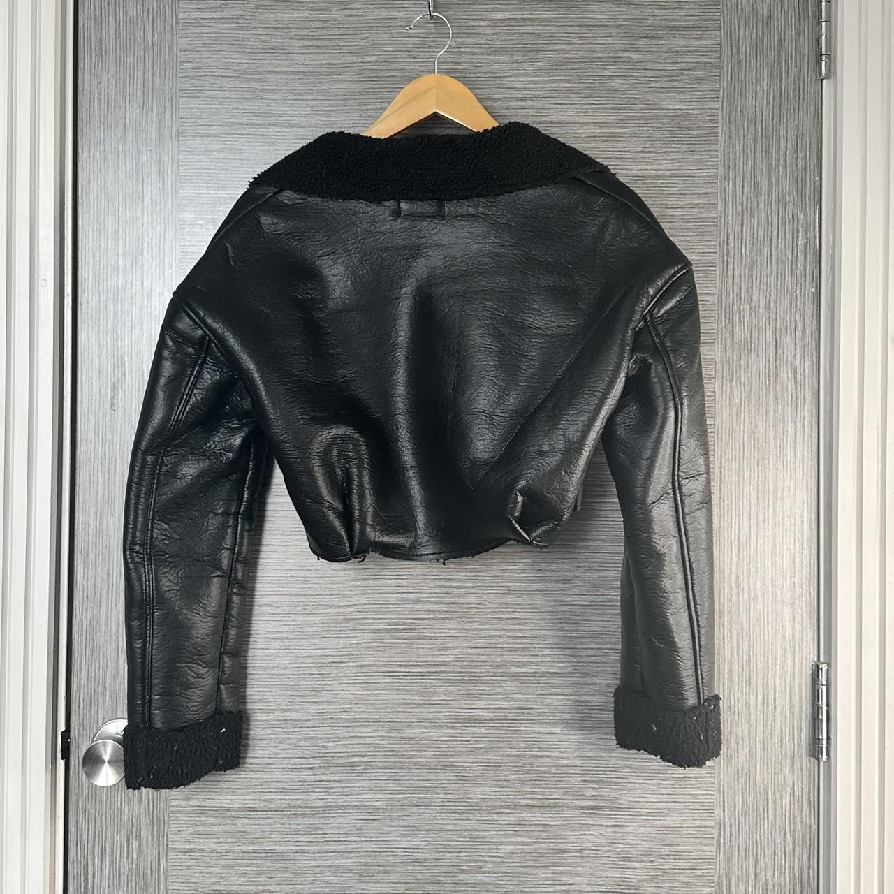 Black molly mae short coat/ jacket PLT - Depop