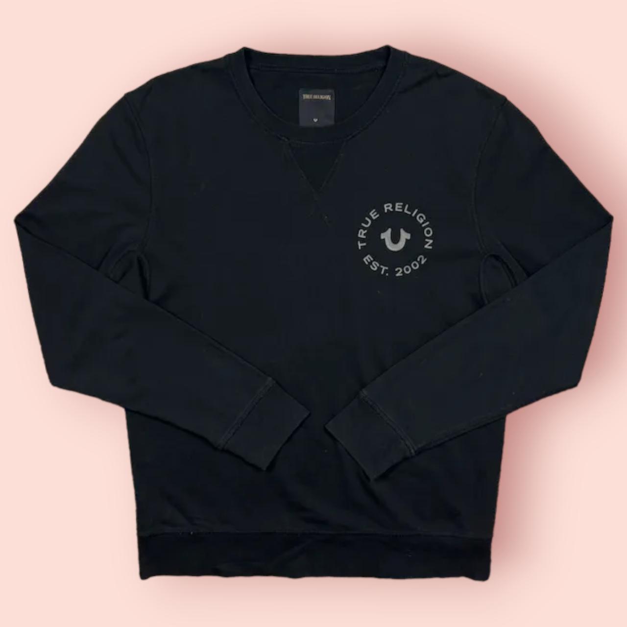 True religion black on sale sweatshirt