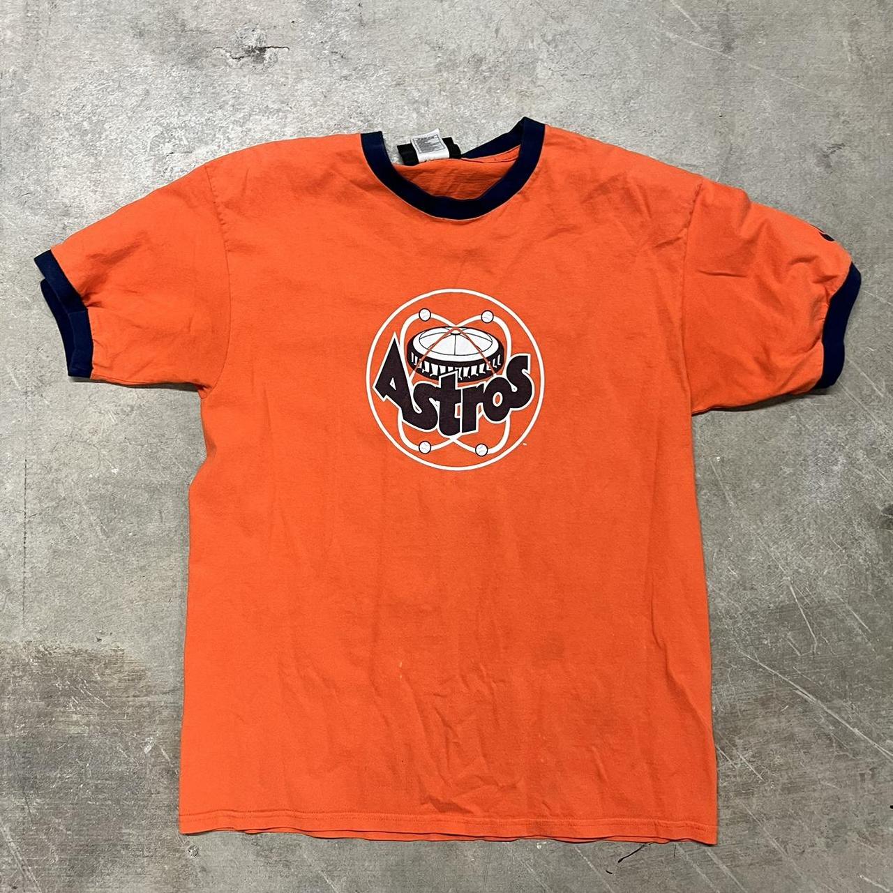 Astros Tee - Orange - Depop