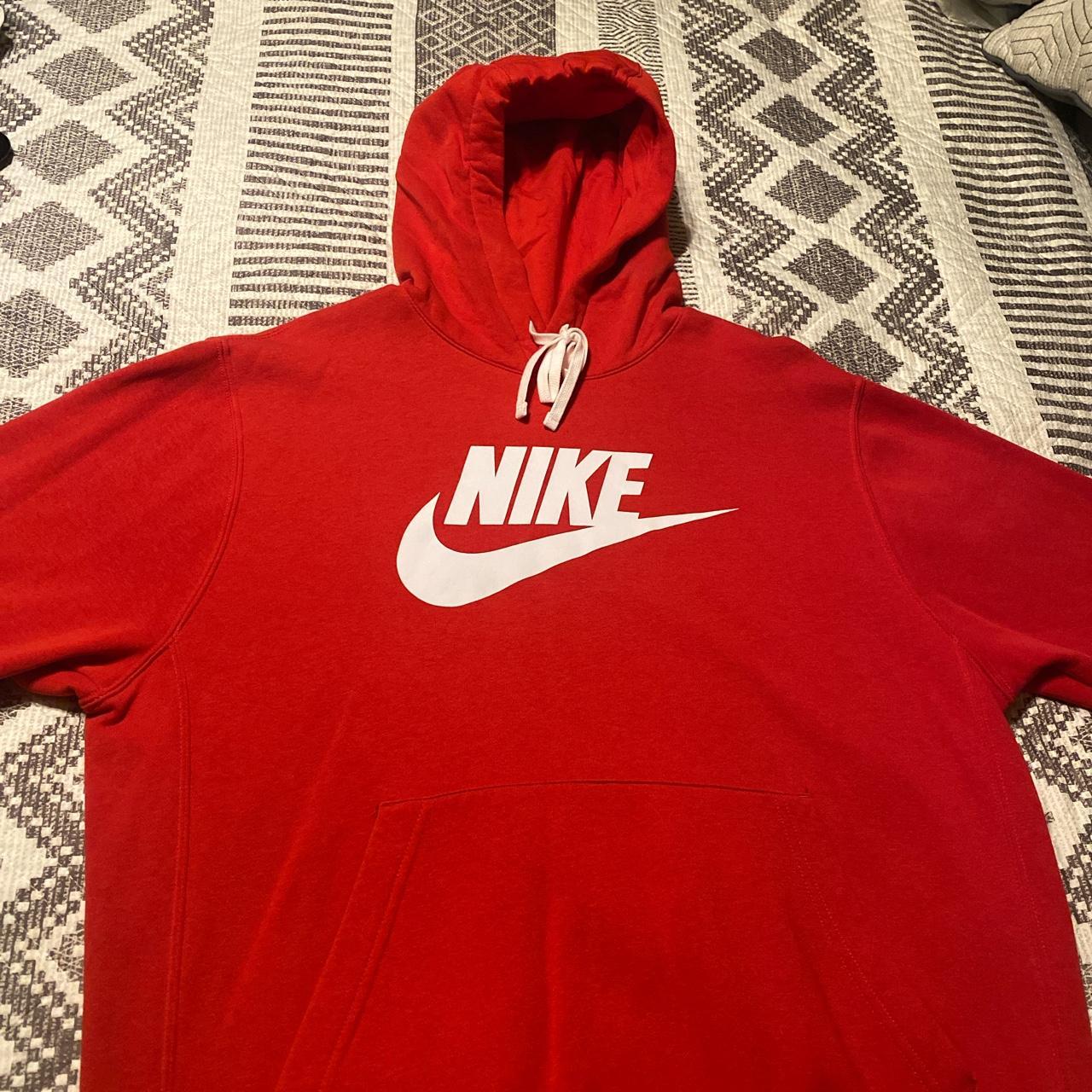 Red Nike Hoodie / Large / never worn, brand new with... - Depop