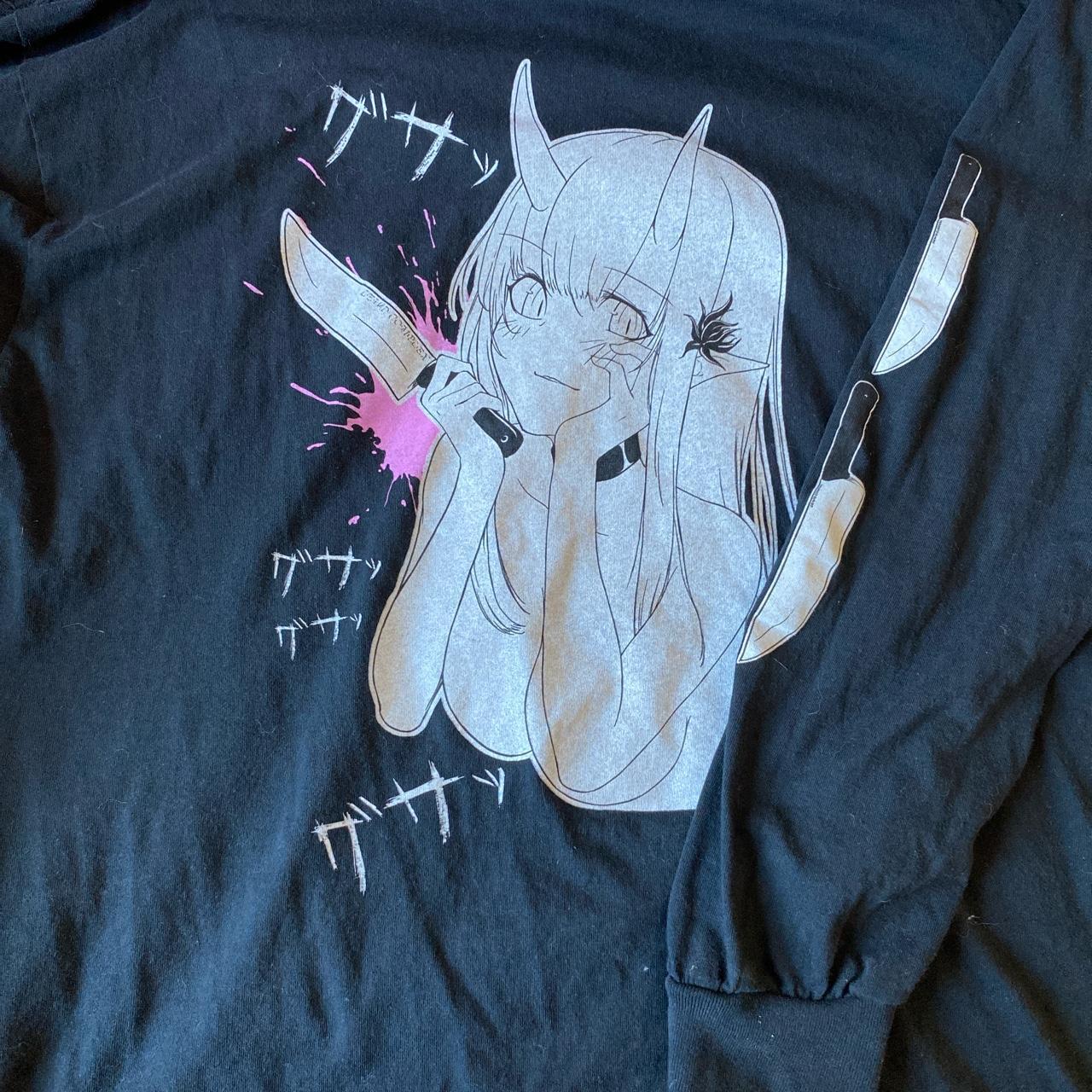 Pink anime girl long sleeve from Spencer's. Great... - Depop