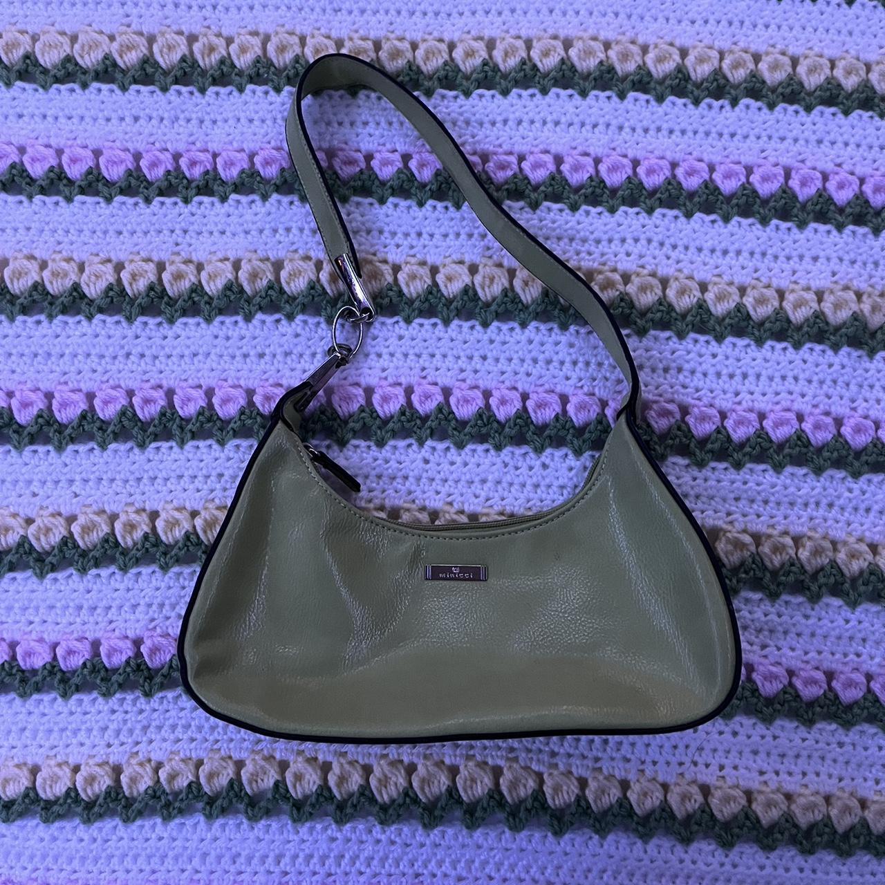 green mini purse Depop