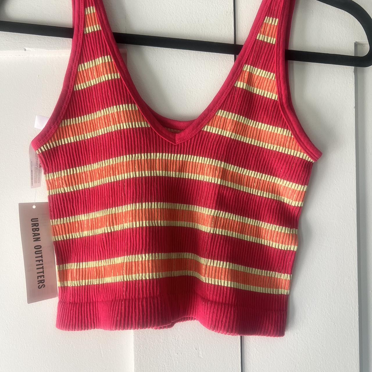 pink and orange urban top