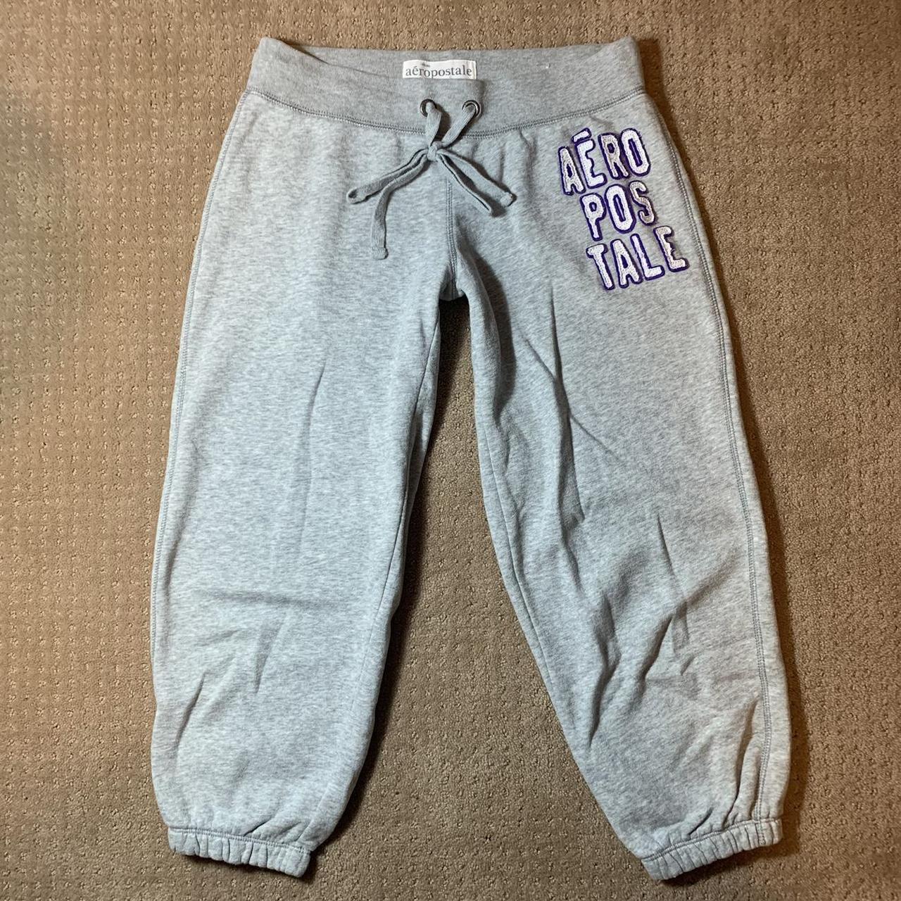 Y2k Aeropostale LowRise Cropped Sweatpants Size... - Depop