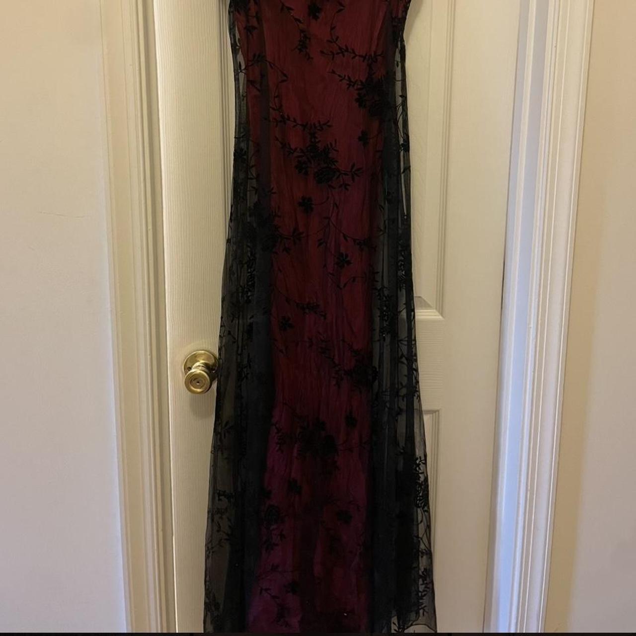 90s goth prom dress / very whimsigoth and vampire... - Depop