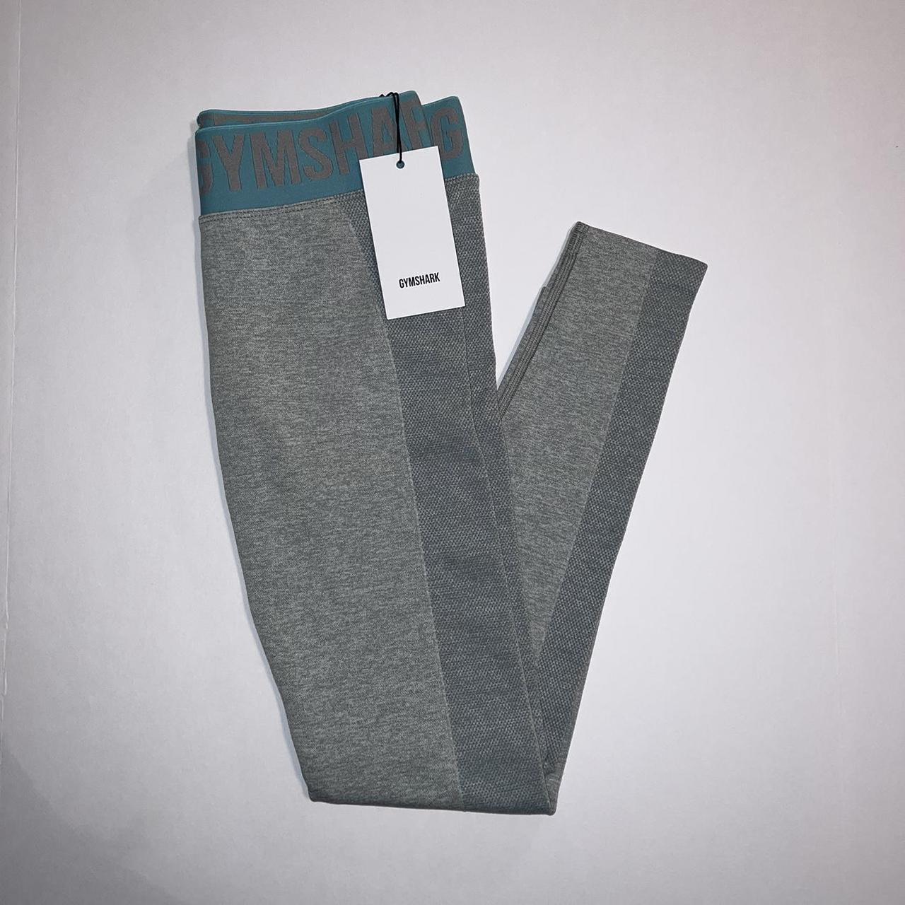 Gymshark Flex Low Rise leggings in blue, jacquard - Depop