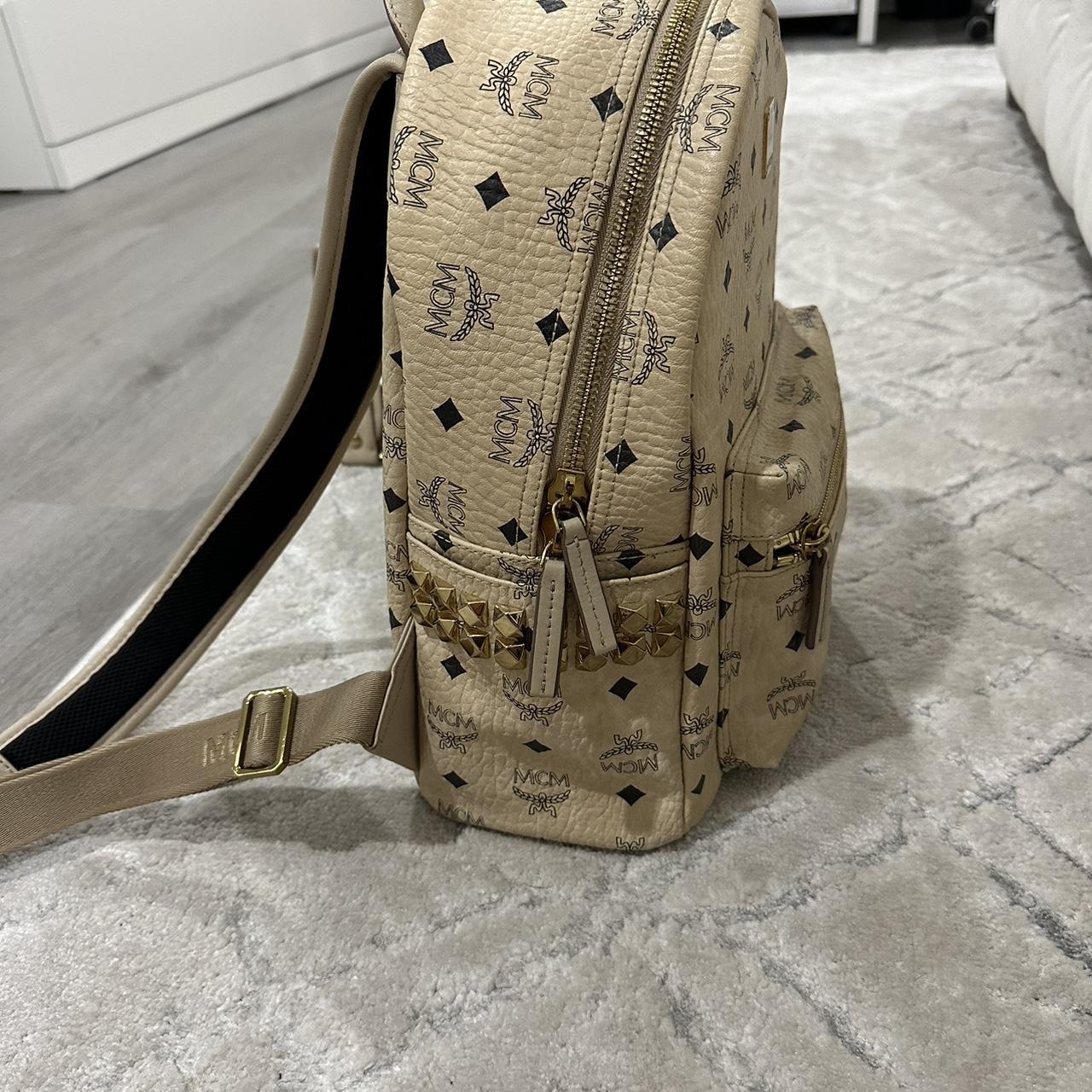 Beige mcm online bag