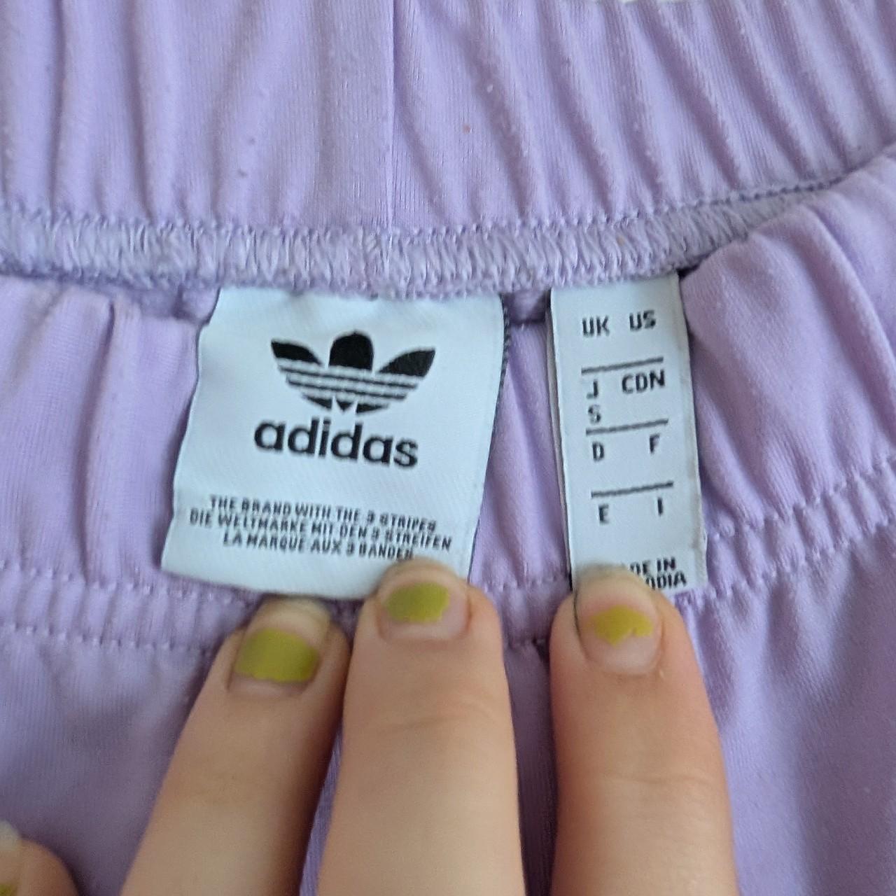 adidas Originals Lavender 3-Stripe Sprinter Shorts -... | Depop