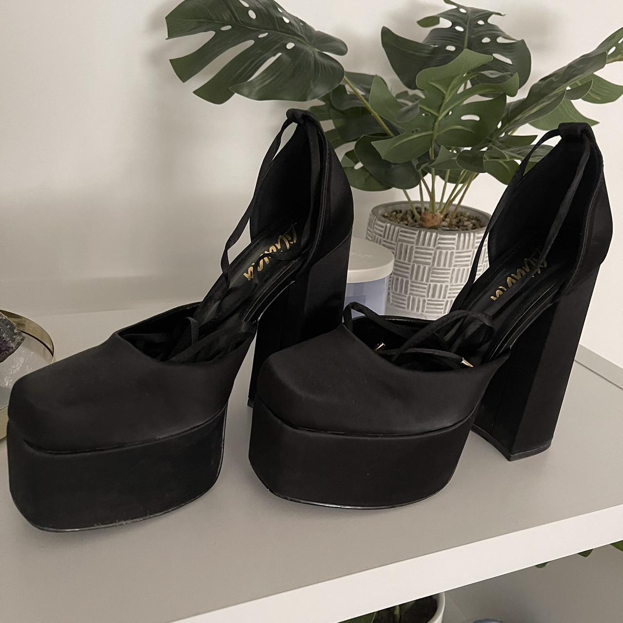 Dolls Kill Midnight Plus One Platform Heels - Depop