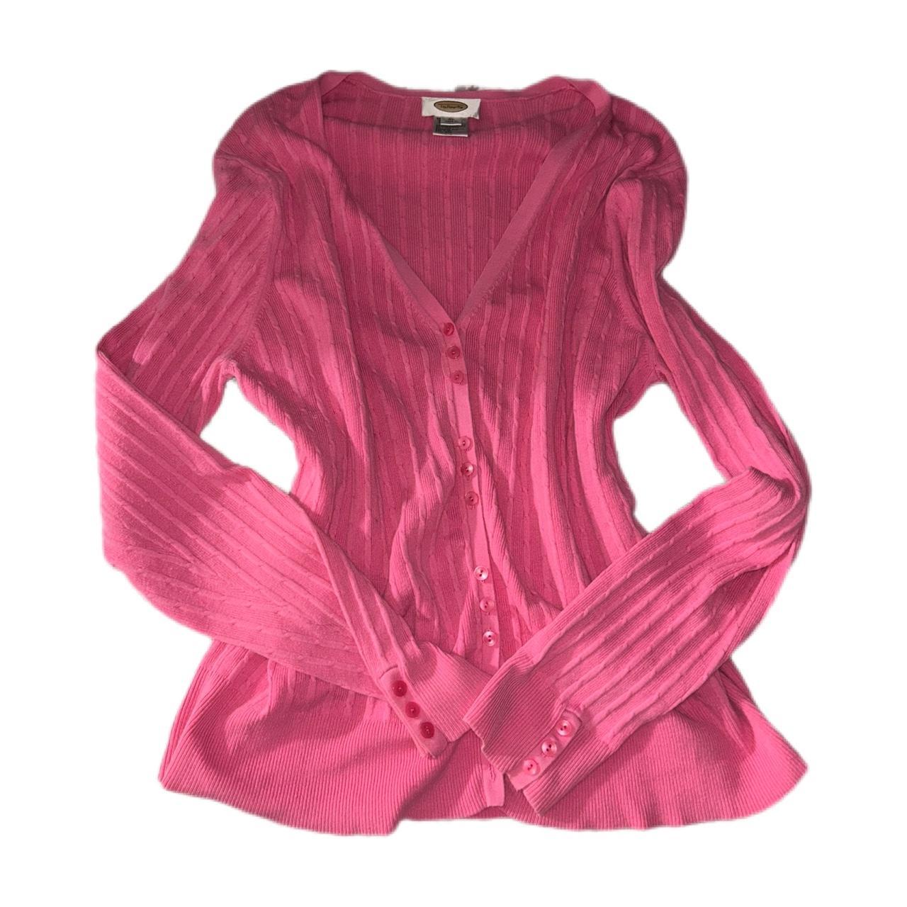 Talbots Pink Xl Cárdigan Feminine Devine Pink Girl Depop