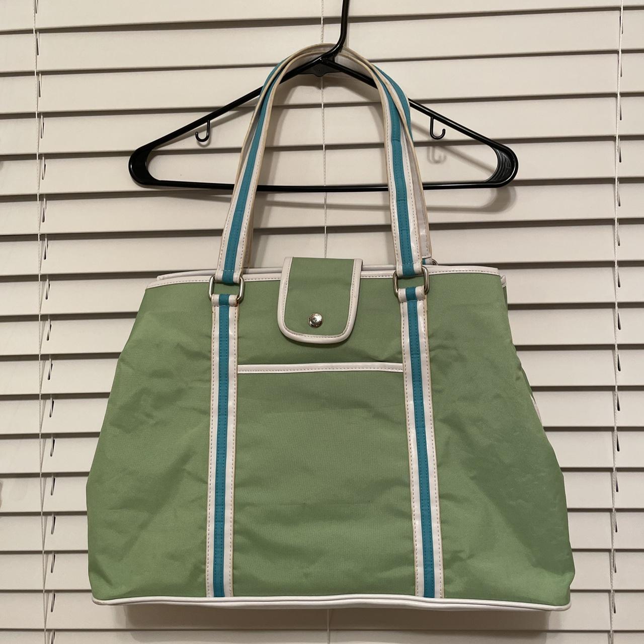 CHAPS EST. 1978 Light Green Large Beach Tote Bag... - Depop