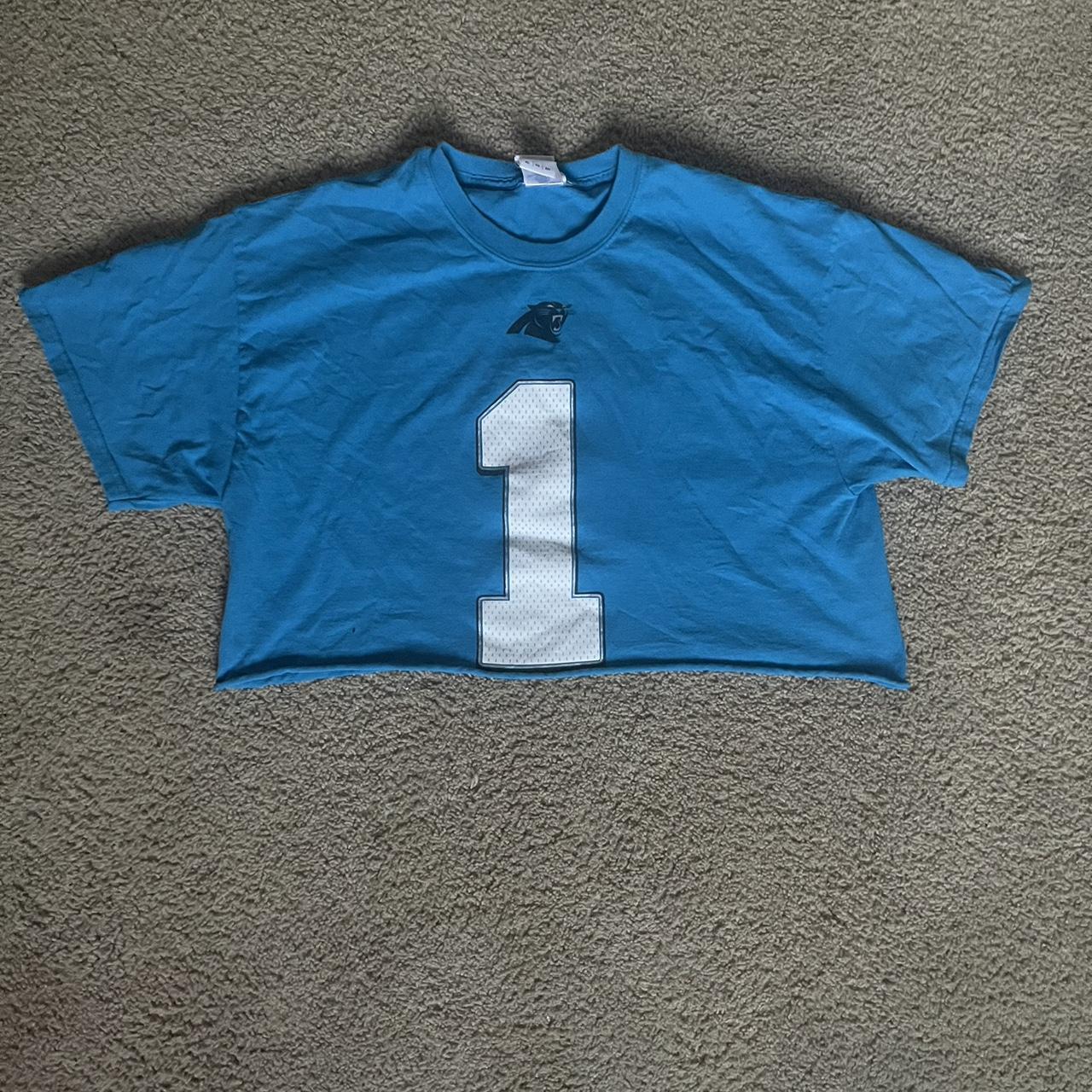 WOMENS CAROLINA PANTHERS CROP TOP SIZE-XL NO - Depop