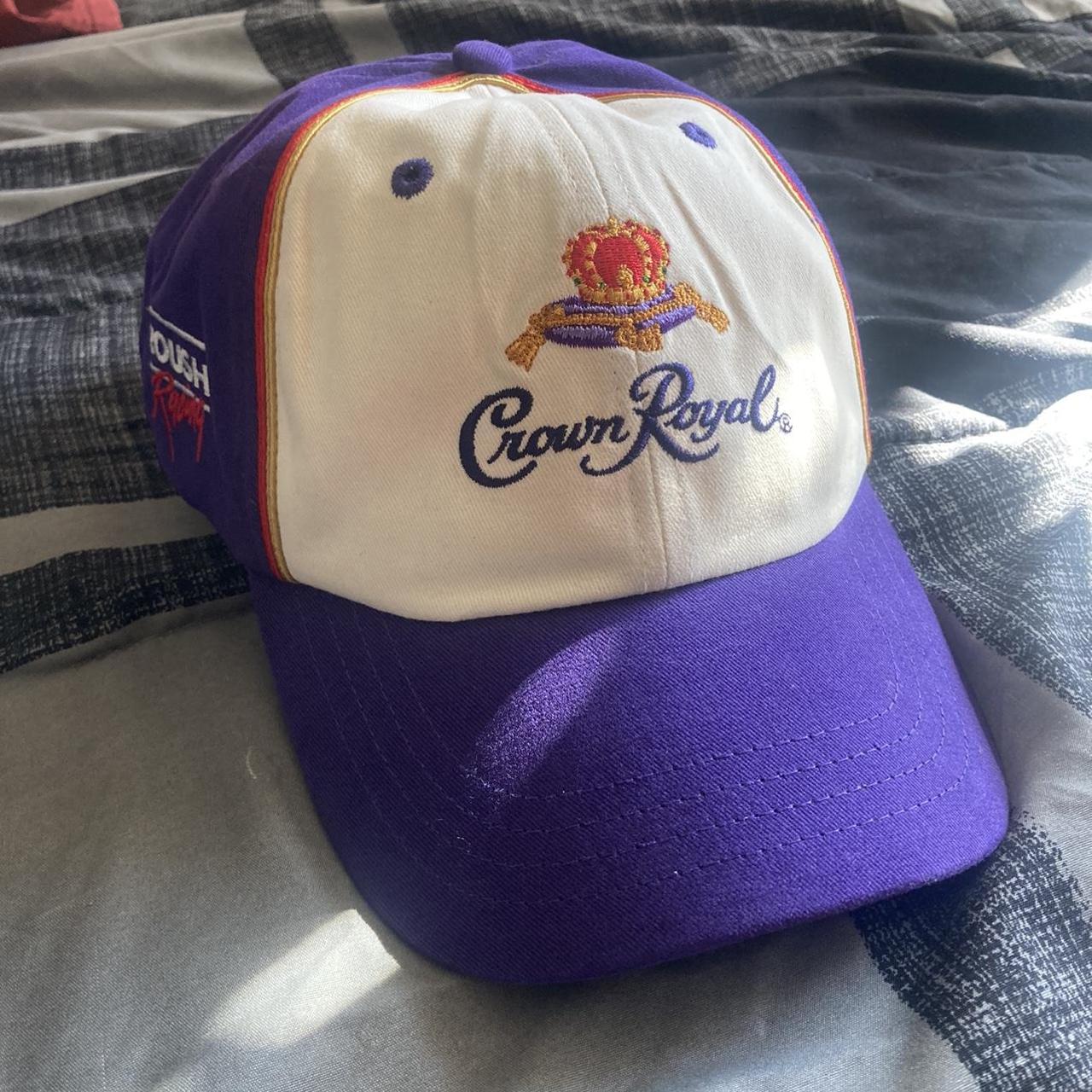 Crown Royal ROUSH Racing Strap Back 2024 Hat Adjustable White/Purple