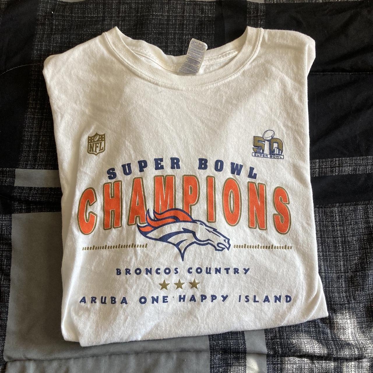 Denver Broncos Super Bowl 50 Champions T Shirt - Depop