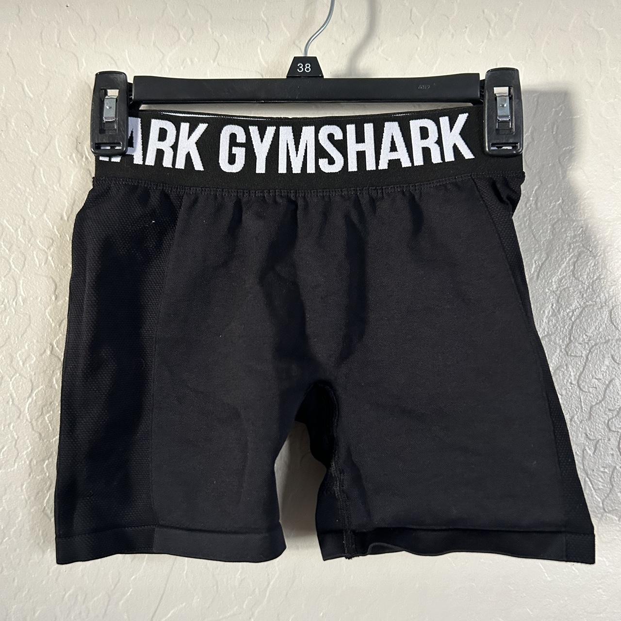 gym shark black shorts - super comfy and in great - Depop